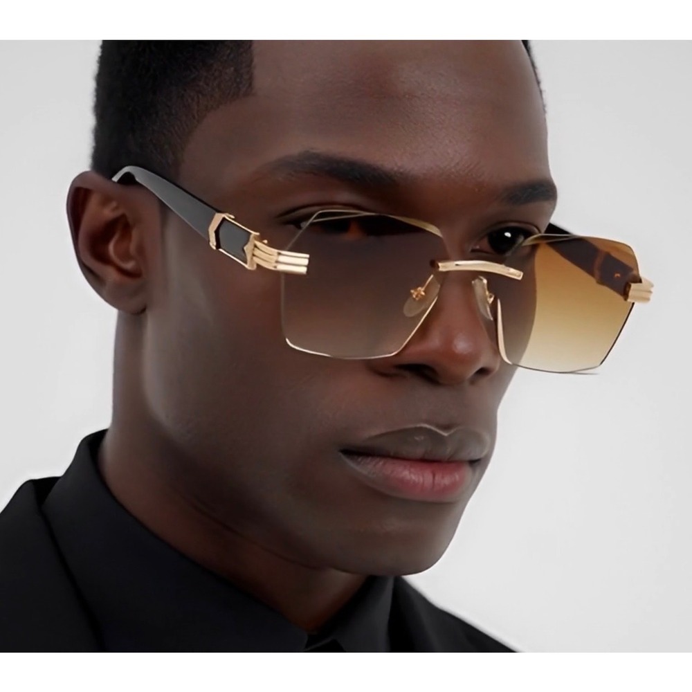 Sunglasses Men‎ Designer Fashion Chic Rapper Shape Retro Elegant Sophisticated
